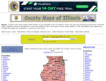 Tablet Screenshot of countymapsofillinois.com